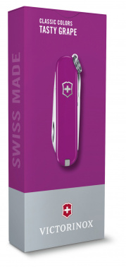 Нож перочинный Victorinox Classic Tasty Grape, 58 мм., 7 функций (карт. коробка) (0.6223.52G) фото 4 Нож перочинный Victorinox Classic Tasty Grape, 58 мм., 7 функций (карт. коробка) (0.6223.52G) фото 4