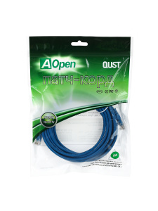 Патч-корд литой AOPEN UTP кат. 5е, синий, 5 м. (1/60) (ANP511_5M_B) фото 3 Патч-корд литой AOPEN UTP кат. 5е, синий, 5 м. (1/60) (ANP511_5M_B) фото 3