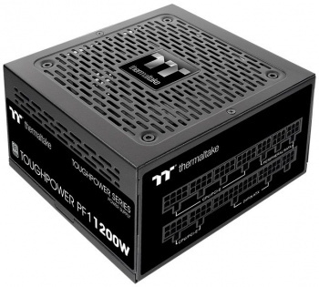 Блок питания Thermaltake ATX 1200W Toughpower PF1 80+ platinum (24+4+4pin) APFC 140mm fan color LED 12xSATA Cab Manag RTL Блок питания Thermaltake ATX 1200W Toughpower PF1 80+ platinum (24+4+4pin) APFC 140mm fan color LED 12xSATA Cab Manag RTL