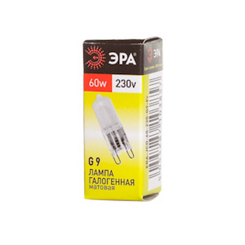 Лампа ЭРА галогенная G9-JCD-60-230V-FR G9 60Вт капсула матовая теплый белый свет (1/1000) (C0027364) Лампа ЭРА галогенная G9-JCD-60-230V-FR G9 60Вт капсула матовая теплый белый свет (1/1000) (C0027364)