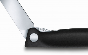 Кухонный нож Victorinox Swiss Classic, сталь, для овощей, лезвие 110 мм., прямая заточка, чёрный (6.7803) фото 3 Кухонный нож Victorinox Swiss Classic, сталь, для овощей, лезвие 110 мм., прямая заточка, чёрный (6.7803) фото 3