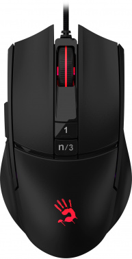 Мышь проводная A4TECH Bloody L65 Max черный оптическая (12000dpi) USB (1/20) (L65 MAX/STONE BLACK) Мышь проводная A4TECH Bloody L65 Max черный оптическая (12000dpi) USB (1/20) (L65 MAX/STONE BLACK)