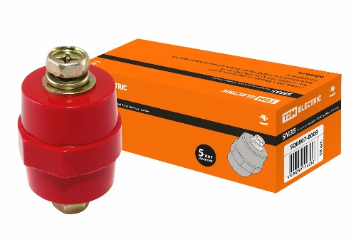 Изолятор SM35 силовой H35xD32xM8мм с болтом TDM (SQ0807-0009) фото 2 Изолятор SM35 силовой H35xD32xM8мм с болтом TDM (SQ0807-0009) фото 2