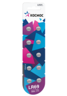 Элемент питания КОСМОС  AG06 (371A) LR69,  LR921  (10/100) (KOCG6(LR69)10BL)