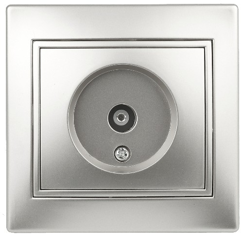 Розетка INTRO TV одиночная, скрытой установки, Plano, алюминий (1/10/200/2400) (Б0030078) фото 5 Розетка INTRO TV одиночная, скрытой установки, Plano, алюминий (1/10/200/2400) (Б0030078) фото 5