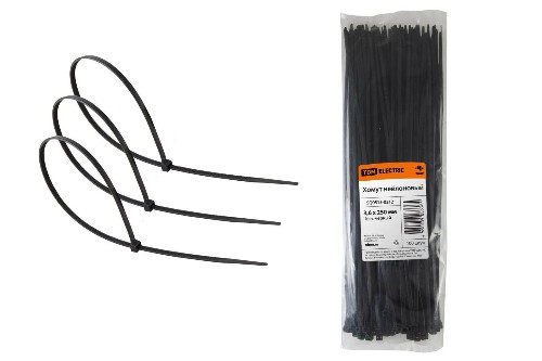Хомут 3,6х250мм нейлон (черный) (100шт) TDM (цена за упаковку-100 шт!!!) (1/20/80) (SQ0515-0212) Хомут 3,6х250мм нейлон (черный) (100шт) TDM (цена за упаковку-100 шт!!!) (1/20/80) (SQ0515-0212)