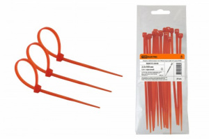 Хомуты нейлоновые 2,5х100мм (красный) (25 штук) TDM (1/50/900) (SQ0515-0344) фото 2 Хомуты нейлоновые 2,5х100мм (красный) (25 штук) TDM (1/50/900) (SQ0515-0344) фото 2