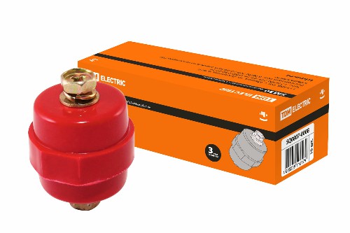 Изолятор SM30 силовой Н30хD27хМ6мм с болтом TDM (SQ0807-0008) Изолятор SM30 силовой Н30хD27хМ6мм с болтом TDM (SQ0807-0008)