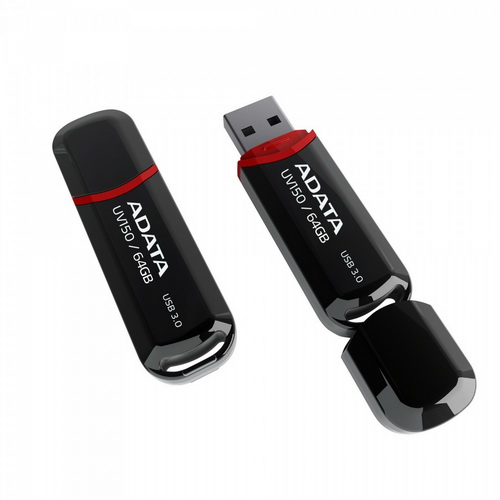 Флеш-накопитель USB 3.0 64GB A-Data UV150 чёрный (AUV150-64G-RBK) Флеш-накопитель USB 3.0 64GB A-Data UV150 чёрный (AUV150-64G-RBK)