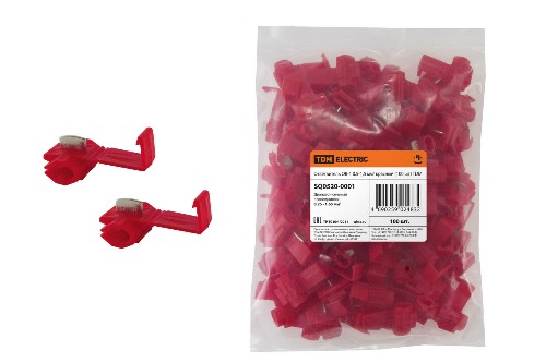 Ответвитель ОВ-1 0,5-1,5 мм2 красный (100 шт) TDM (SQ0520-0001) фото 5 Ответвитель ОВ-1 0,5-1,5 мм2 красный (100 шт) TDM (SQ0520-0001) фото 5