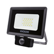 Прожектор светодиодный WOLTA WFL-20W/06S 20Вт 5700K P65 1800лм с датчиком 143*147*40 (1/40)