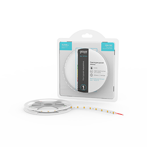 Лента светодиодная GAUSS Basic 2835/60 12V 4,8W/m 312lm/m 4000K 8mm IP20 3m 1/100 (BT004) Лента светодиодная GAUSS Basic 2835/60 12V 4,8W/m 312lm/m 4000K 8mm IP20 3m 1/100 (BT004)