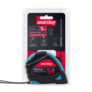 Рулетка SMARTBUY измерительная 5мх19мм, прорезиненный корпус, 2 фиксатора, усиленный зацеп (1/12/72) (SBT-MTP-519P2) Рулетка SMARTBUY измерительная 5мх19мм, прорезиненный корпус, 2 фиксатора, усиленный зацеп (1/12/72) (SBT-MTP-519P2)