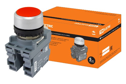 Кнопка MP1-20R в сборе d22мм 1з+1р красная TDM (SQ0747-0001) Кнопка MP1-20R в сборе d22мм 1з+1р красная TDM (SQ0747-0001)