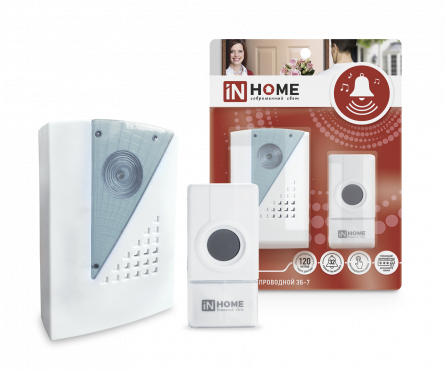 Звонок пров. ЗП-7 Соловей БЕЛЫЙ IN HOME (1/100) (4690612033983) Звонок пров. ЗП-7 Соловей БЕЛЫЙ IN HOME (1/100) (4690612033983)