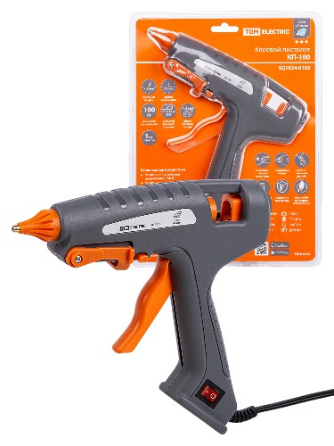 Пистолет клеевой КП-100, 11,3 мм, подставка, выключатель, шнур 1,5 м, 100 Вт, Т=220 С "Алмаз" TDM (1/1/30) (SQ1024-0103) Пистолет клеевой КП-100, 11,3 мм, подставка, выключатель, шнур 1,5 м, 100 Вт, Т=220 С "Алмаз" TDM (1/1/30) (SQ1024-0103)