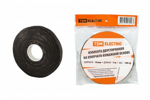 Изолента ХБ 19мм*7м двусторонняя (100 г) TDM (1/100) (SQ0526-0501) Изолента ХБ 19мм*7м двусторонняя (100 г) TDM (1/100) (SQ0526-0501)