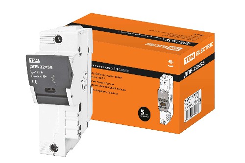 Держатель плавких вставок ДПВ 22х58 1П TDM (SQ0216-0007) Держатель плавких вставок ДПВ 22х58 1П TDM (SQ0216-0007)