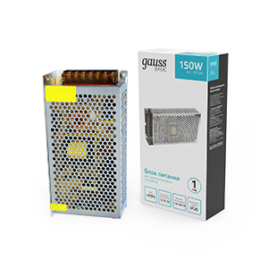 Блок питания GAUSS Basic для светодиодной ленты 12V 150W IP20 1/50 (BT506) Блок питания GAUSS Basic для светодиодной ленты 12V 150W IP20 1/50 (BT506)