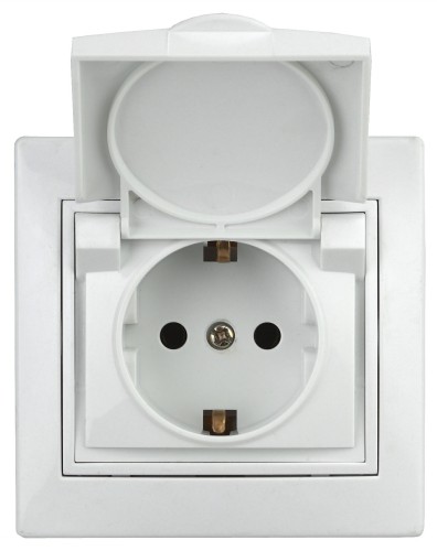 Розетка INTRO 2P+E Schuko с крышкой, 16АХ-250В, скрытой установки, Plano, белый (1/10/100/1000) (Б0027611) Розетка INTRO 2P+E Schuko с крышкой, 16АХ-250В, скрытой установки, Plano, белый (1/10/100/1000) (Б0027611)
