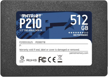 яВнутренний SSD Patriot 512GB, SATA-III, R/W - 500/400 MB/s, 2.5", TLC 3D (P210S512G25) яВнутренний SSD Patriot 512GB, SATA-III, R/W - 500/400 MB/s, 2.5", TLC 3D (P210S512G25)