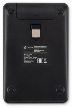 Числовой блок Оклик K604W черный USB беспроводная slim для ноутбука (1979325) фото 4 Числовой блок Оклик K604W черный USB беспроводная slim для ноутбука (1979325) фото 4