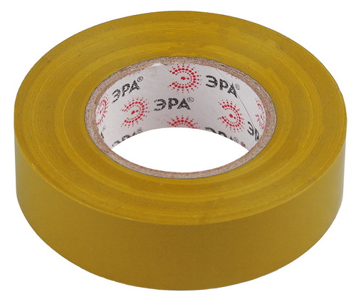 Изолента ЭРА из ПВХ 19мм*20м желтая (10/200/6400) (C0036543) Изолента ЭРА из ПВХ 19мм*20м желтая (10/200/6400) (C0036543)