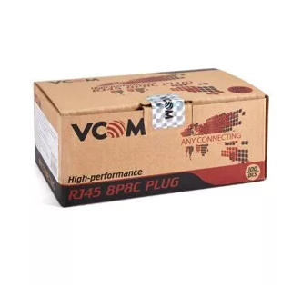 Коннектор RJ-45 (8P8C) для UTP кат. 6 (Цена за упаковку 100 шт.) VCOM <NM006-1/100> (1/50) фото 2 Коннектор RJ-45 (8P8C) для UTP кат. 6 (Цена за упаковку 100 шт.) VCOM <NM006-1/100> (1/50) фото 2