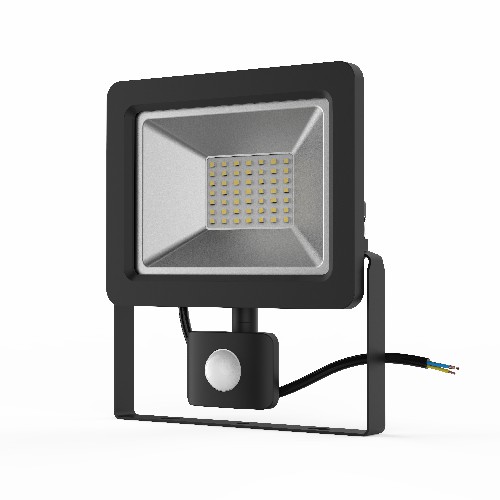 Прожектор светодиодный GAUSS Elementary-S 50W 3450lm 6500К 175-265V IP65 черный с датчиком движения (1/10) (628511350) Прожектор светодиодный GAUSS Elementary-S 50W 3450lm 6500К 175-265V IP65 черный с датчиком движения (1/10) (628511350)