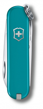 Нож перочинный Victorinox Classic Mountain Lake, 58 мм., 7 функций (карт. коробка) (0.6223.23G) фото 2 Нож перочинный Victorinox Classic Mountain Lake, 58 мм., 7 функций (карт. коробка) (0.6223.23G) фото 2