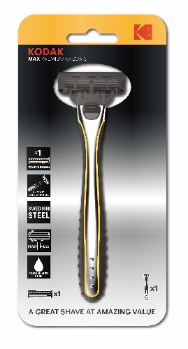 Бритвенная система Kodak 30425101-RU1 мужская 3 лезвия плавающая головка прорезиненная ручка 1 сменная кассета (1/12/72) (Б0054018) Бритвенная система Kodak 30425101-RU1 мужская 3 лезвия плавающая головка прорезиненная ручка 1 сменная кассета (1/12/72) (Б0054018)