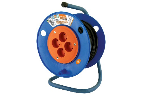 Удлинитель НАРОДНЫЙ на катушке силовой 4 гнезда ПВС 1300 Вт б/з, 50м (SQ1307-0504) Удлинитель НАРОДНЫЙ на катушке силовой 4 гнезда ПВС 1300 Вт б/з, 50м (SQ1307-0504)