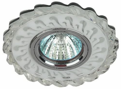 Светильник ЭРА DK LD36 SL/WH декор cо светодиодной подсветкой MR16 прозрачный (Б0036480) Светильник ЭРА DK LD36 SL/WH декор cо светодиодной подсветкой MR16 прозрачный (Б0036480)