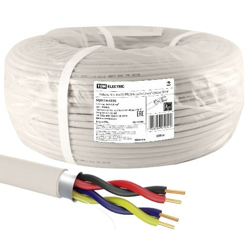 Кабель TDM силовой КПСЭнг(А)-FRLSLTx 2х2х1,0 мм² (200м) (SQ0114-0226) Кабель TDM силовой КПСЭнг(А)-FRLSLTx 2х2х1,0 мм² (200м) (SQ0114-0226)