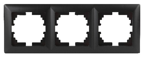 Рамка INTRO на 3 поста, СУ, Solo, антрацит (14/280/2240) 4-503-05 (Б0043421) Рамка INTRO на 3 поста, СУ, Solo, антрацит (14/280/2240) 4-503-05 (Б0043421)
