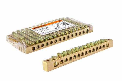 Шина "N" нулевая 8x12мм 14/2 (14 групп/крепеж по краям) TDM (SQ0801-0005) фото 2 Шина "N" нулевая 8x12мм 14/2 (14 групп/крепеж по краям) TDM (SQ0801-0005) фото 2