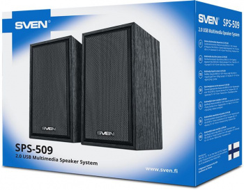 Колонки Sven SPS-509 2.0 6Вт, черный (1/20) (SV-020842) фото 4 Колонки Sven SPS-509 2.0 6Вт, черный (1/20) (SV-020842) фото 4