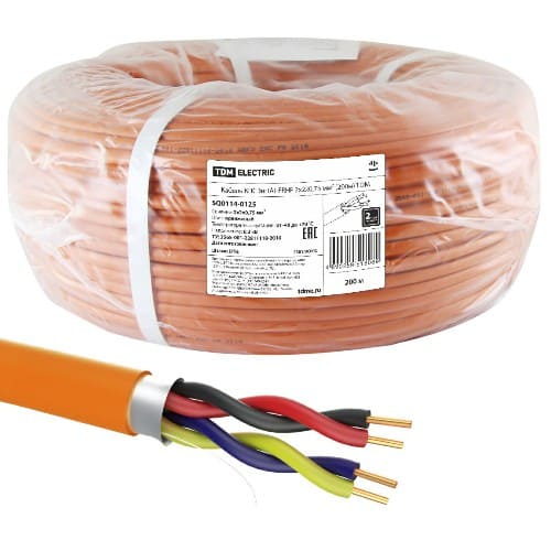 Кабель TDM силовой КПСЭнг(А)-FRHF 2х2х0,75 мм² (200м) (SQ0114-0125) Кабель TDM силовой КПСЭнг(А)-FRHF 2х2х0,75 мм² (200м) (SQ0114-0125)