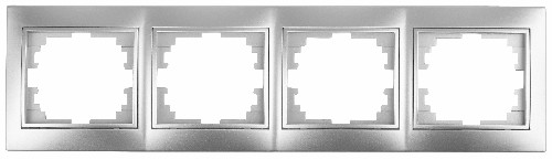 Рамка INTRO на 4 поста гор., скрытой установки, Plano, алюминий (1/14/140/1400) (Б0030102) фото 8 Рамка INTRO на 4 поста гор., скрытой установки, Plano, алюминий (1/14/140/1400) (Б0030102) фото 8