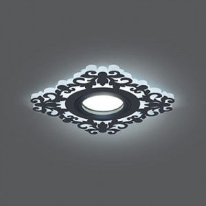 Светильник светодиодный GAUSS Backlight BL129 Квадрат/узор. Черный, Gu5.3, 3W, 4000K 1/40 Светильник светодиодный GAUSS Backlight BL129 Квадрат/узор. Черный, Gu5.3, 3W, 4000K 1/40