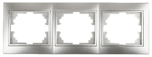 Рамка INTRO на 3 поста гор., скрытой установки, Plano, алюминий (1/14/280/2800) (Б0030098) фото 5 Рамка INTRO на 3 поста гор., скрытой установки, Plano, алюминий (1/14/280/2800) (Б0030098) фото 5