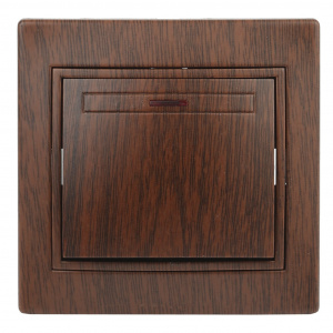 Выключатель INTRO с подсветкой, 10АХ-250В, скрытой установки, Plano, венге (1/10/200/2400) (Б0030036) фото 3 Выключатель INTRO с подсветкой, 10АХ-250В, скрытой установки, Plano, венге (1/10/200/2400) (Б0030036) фото 3