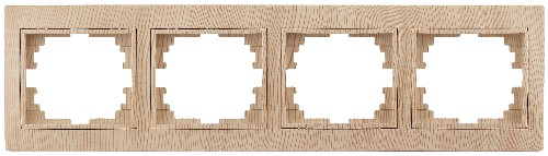 Рамка INTRO на 4 поста гор., скрытой установки, Plano, сосна (1/14/140/1400) (Б0030105) Рамка INTRO на 4 поста гор., скрытой установки, Plano, сосна (1/14/140/1400) (Б0030105)