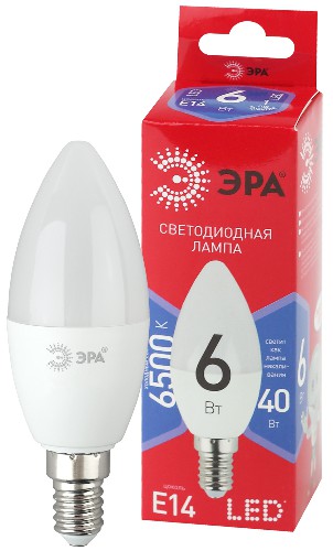 Лампа светодиодная ЭРА RED LINE LED B35-6W-865-E14 R Е14 / E14 6 Вт свеча холодный дневной свет (10/100/5000) (Б0045339) Лампа светодиодная ЭРА RED LINE LED B35-6W-865-E14 R Е14 / E14 6 Вт свеча холодный дневной свет (10/100/5000) (Б0045339)