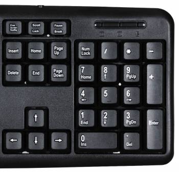 Клавиатура проводная OKLICK 180M USB (943626), черная (1/30) фото 4 Клавиатура проводная OKLICK 180M USB (943626), черная (1/30) фото 4
