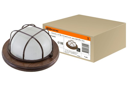 Светильник TDM НПБ1302 венге круг с реш. 60Вт IP54 (1/8) (SQ0303-0433) фото 3 Светильник TDM НПБ1302 венге круг с реш. 60Вт IP54 (1/8) (SQ0303-0433) фото 3