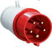 Вилка 015 3Р+РЕ+N 16А 380В IP44 TDM (1/60) (SQ0601-0003)