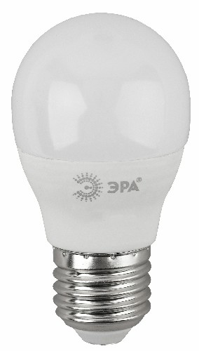 Лампа светодиодная ЭРА STD LED P45-7W-860-E27 E27 / Е27 7Вт шар холодный дневной свет (1/100) (Б0031402) фото 6 Лампа светодиодная ЭРА STD LED P45-7W-860-E27 E27 / Е27 7Вт шар холодный дневной свет (1/100) (Б0031402) фото 6