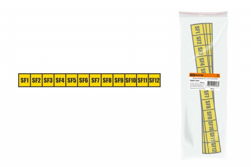 Таблица символов "SF1 - SF12" (12шт) TDM (SQ0817-0041) фото 2 Таблица символов "SF1 - SF12" (12шт) TDM (SQ0817-0041) фото 2