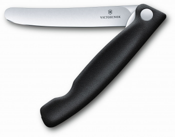Кухонный нож Victorinox Swiss Classic, сталь, для овощей, лезвие 110 мм., прямая заточка, чёрный (6.7803) фото 8 Кухонный нож Victorinox Swiss Classic, сталь, для овощей, лезвие 110 мм., прямая заточка, чёрный (6.7803) фото 8